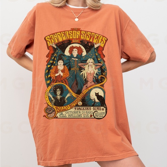 🚨 SALE LAST ONE 🚨 Hocus Pocus T-shirt Sanderson Sisters Comfort Colors Tee - Picture 5 of 10